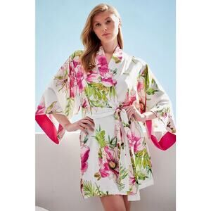 Natori Sonomi Wrap women's Size M Cozy Romantic